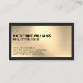 House Logo | Metalen achtergrond Visitekaartje (Achterkant)