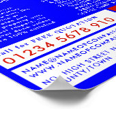 House Logo, Plumber, Plumbing Adverteren Poster (Hoek)