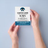 House Logo, Realtor, Estate Agent Adverteren Flyer (Hand)