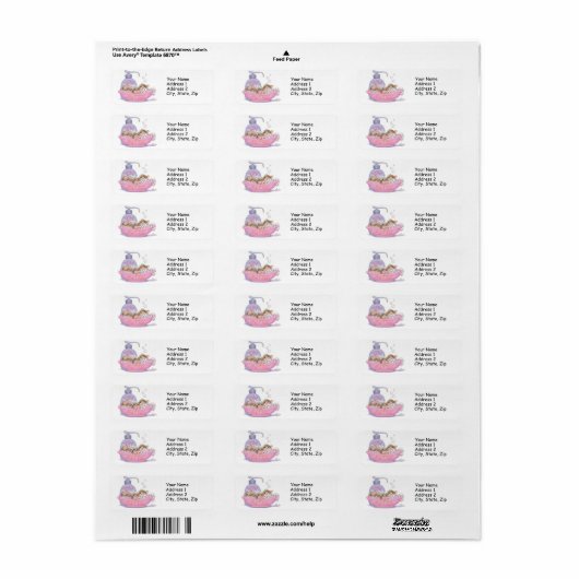 House-Mouse Design® Adresetiketten Etiket (Full Sheet)