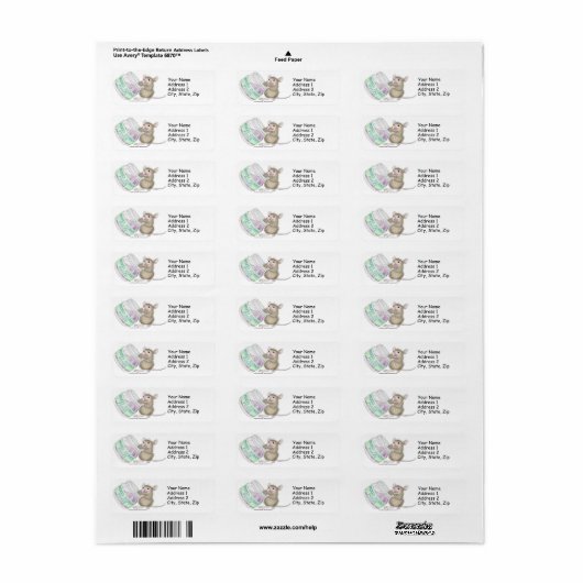House-Mouse Design® Adresetiketten Etiket (Full Sheet)