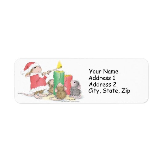 House-Mouse Design® Adresetiketten Etiket (Voorkant)