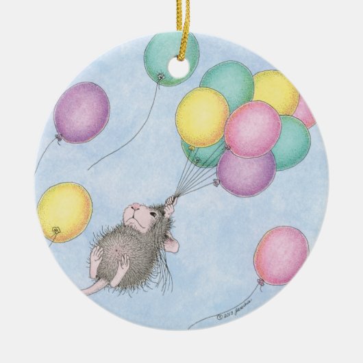 House-Mouse Design® - Dagelijkse versiering Keramisch Ornament (Voorkant)