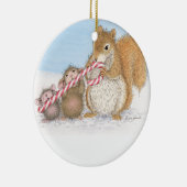 House-Mouse Design® - kerstversiering Keramisch Ornament (Rechts)