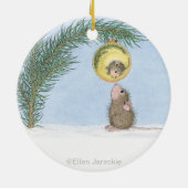 House-Mouse Design® - kerstversiering Keramisch Ornament (Achterkant)