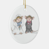 House-Mouse Design®-Personalized Wedding Ornament (Rechts)