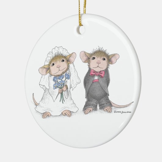 House-Mouse Design®-Personalized Wedding Ornament (Links)