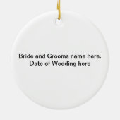 House-Mouse Design®-Personalized Wedding Ornament (Achterkant)