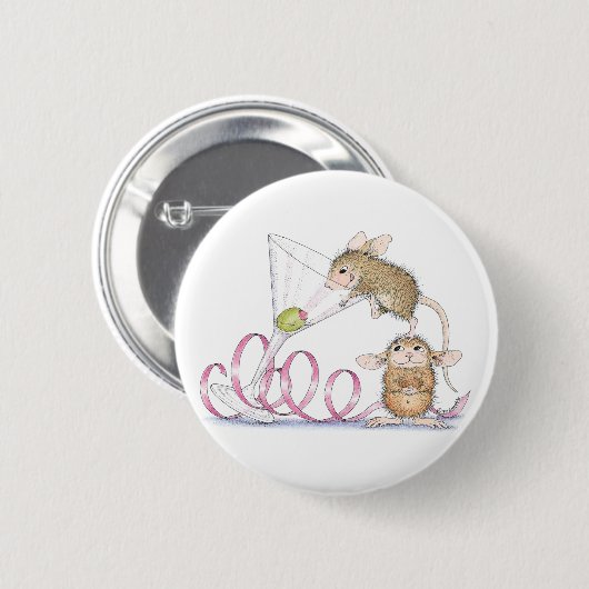 House-Mouse Design® - Pins Ronde Button 5,7 Cm (Voorkant /achterkant)