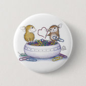 House-Mouse Design® - Pins Ronde Button 5,7 Cm (Voorkant)