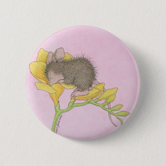 House-Mouse Design® - Pins Ronde Button 5,7 Cm (Voorkant)