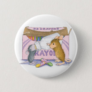 House-Mouse Design® - Pins Ronde Button 5,7 Cm