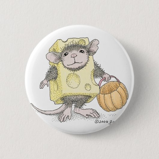 House-Mouse Design® - Pins Ronde Button 5,7 Cm (Voorkant)