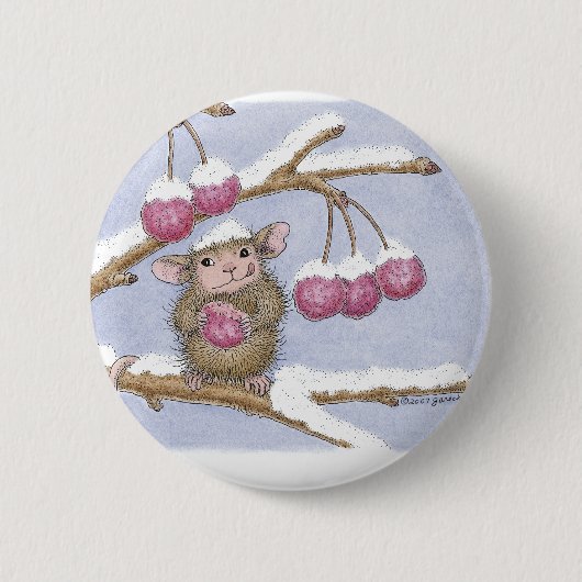 House-Mouse Design® - Pins Ronde Button 5,7 Cm (Voorkant)