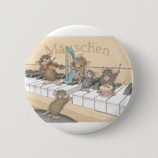 House-Mouse Design® - Pins Ronde Button 5,7 Cm (Voorkant)
