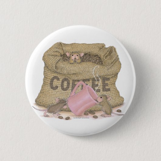 House-Mouse Design® - Pins Ronde Button 5,7 Cm (Voorkant)