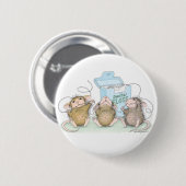 House-Mouse Design® - Pins Ronde Button 5,7 Cm (Voorkant /achterkant)