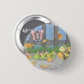 House-Mouse Design® - Pins Ronde Button 5,7 Cm (Voorkant /achterkant)