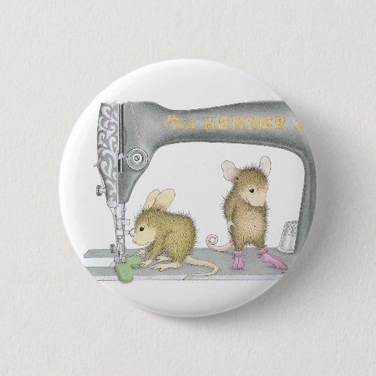 House-Mouse Design® - Pins Ronde Button 5,7 Cm (Voorkant)