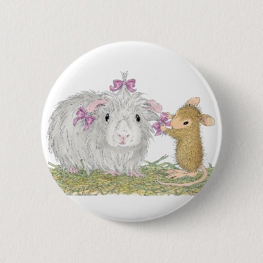 House-Mouse Design® - Pins Ronde Button 5,7 Cm (Voorkant)