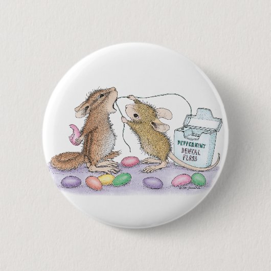 House-Mouse Design® - Pins Ronde Button 5,7 Cm (Voorkant)