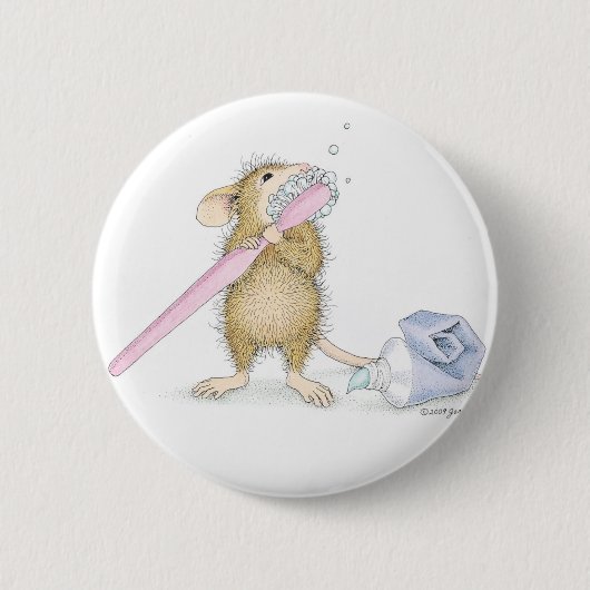 House-Mouse Design® - Pins Ronde Button 5,7 Cm (Voorkant)