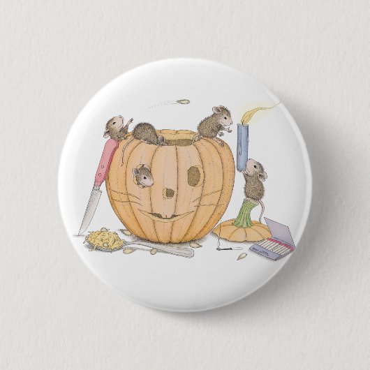 House-Mouse Design® - Pins Ronde Button 5,7 Cm (Voorkant)