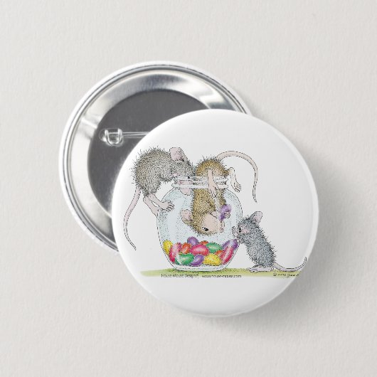 House-Mouse Design® - Pins Ronde Button 5,7 Cm (Voorkant /achterkant)