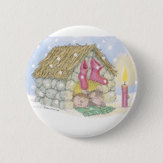 House-Mouse Design® - Pins Ronde Button 5,7 Cm (Voorkant)