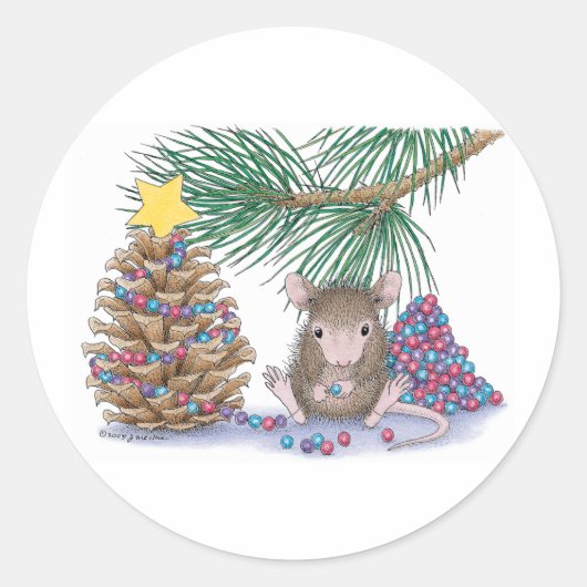 House-Mouse Design® Ronde Sticker (Voorkant)