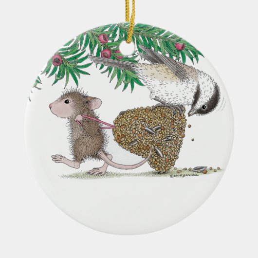 House-Mouse Design® - siervoorwerpen Keramisch Ornament (Voorkant)