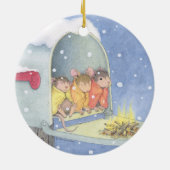 House-Mouse Design® - siervoorwerpen Keramisch Ornament (Achterkant)