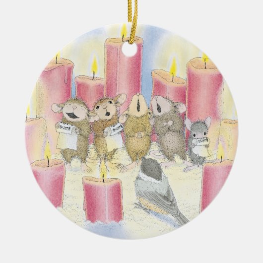 House-Mouse Design® - siervoorwerpen Keramisch Ornament (Voorkant)