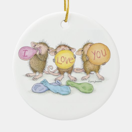 House-Mouse Design® - Valentijnsdag Ornament (Voorkant)