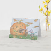House-Mouse Designs® - Cartes pour notes d'Hallowe (Fleur jaune)