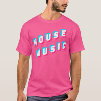 House Music Disco Dans Dj Edm Rave Glitch Optisch T-shirt
