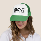 House Music Trucker Hat Pet (In situ)