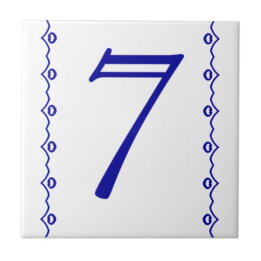House Number Tile Tegeltje (Voorkant)