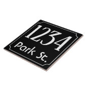 House Number with Street Tegeltje (Zijkant)