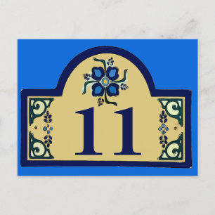 House Numbers Change Text Briefkaart