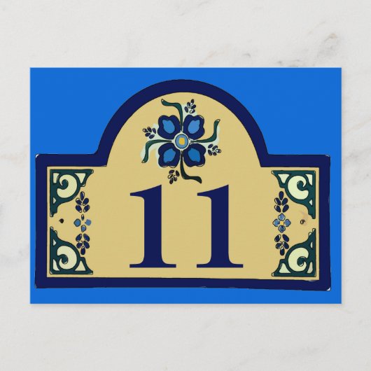 House Numbers Change Text Briefkaart (Voorkant)