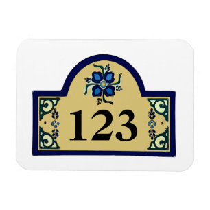 House Numbers Change Text Magneet