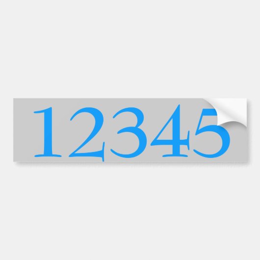 House Numbers Sticker bewerken tekst (Voorkant)