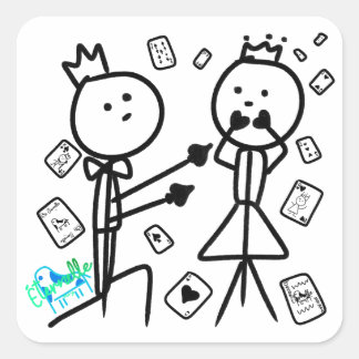 House of Cards Vierkante Sticker