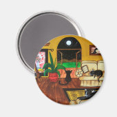 House of Cats Full Moon Magneet (Voorkant / Achterkant)