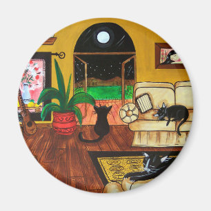 House of Cats Full Moon Magneet