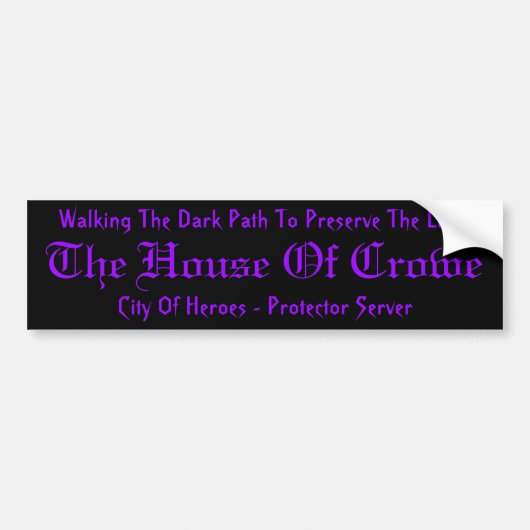 House of Crowe Sticker (Voorkant)