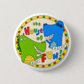 "House of Fun" Logo Button (Voorkant)