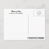 House of Joy, Jerome, AZ. Briefkaart (Achterkant)