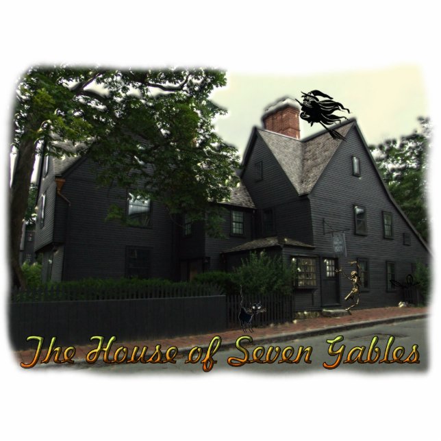 House of Seven Gables Sculpture Staand Fotobeeldje (Voorkant)